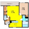 ベルコンチェルト･M 1LDKの間取り