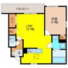 ベルコンチェルト･M 1LDKの間取り