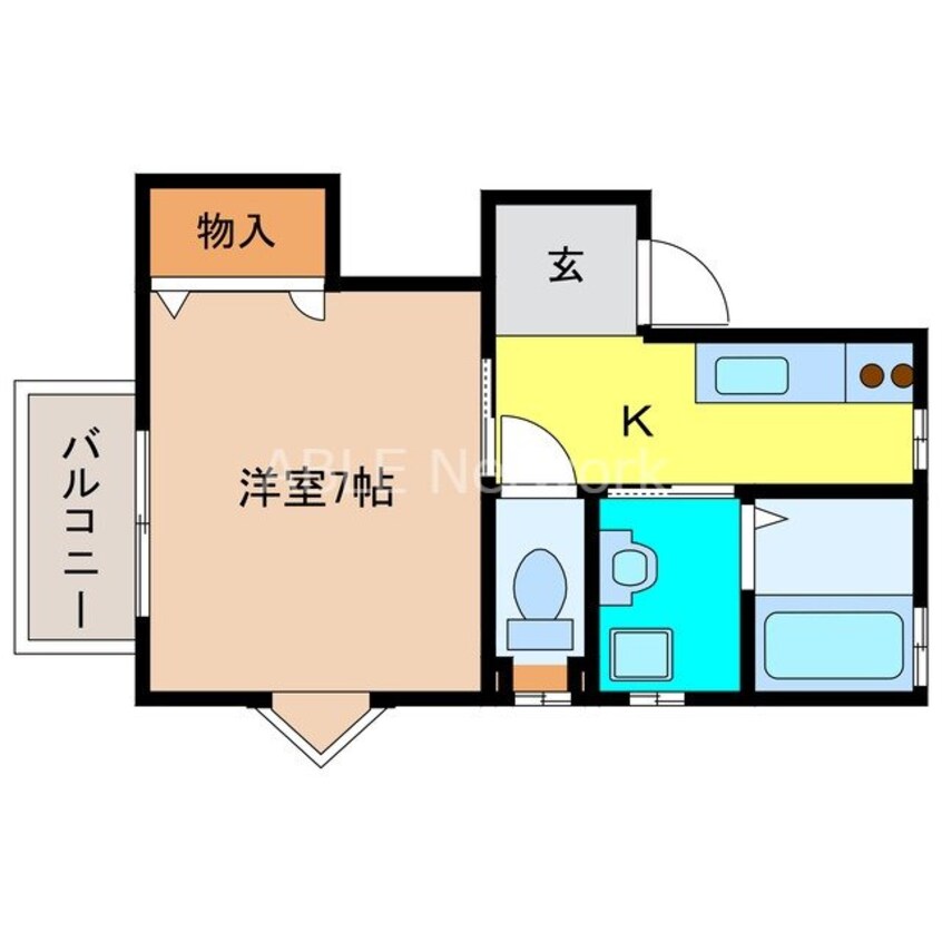 間取図 堤ハイツ