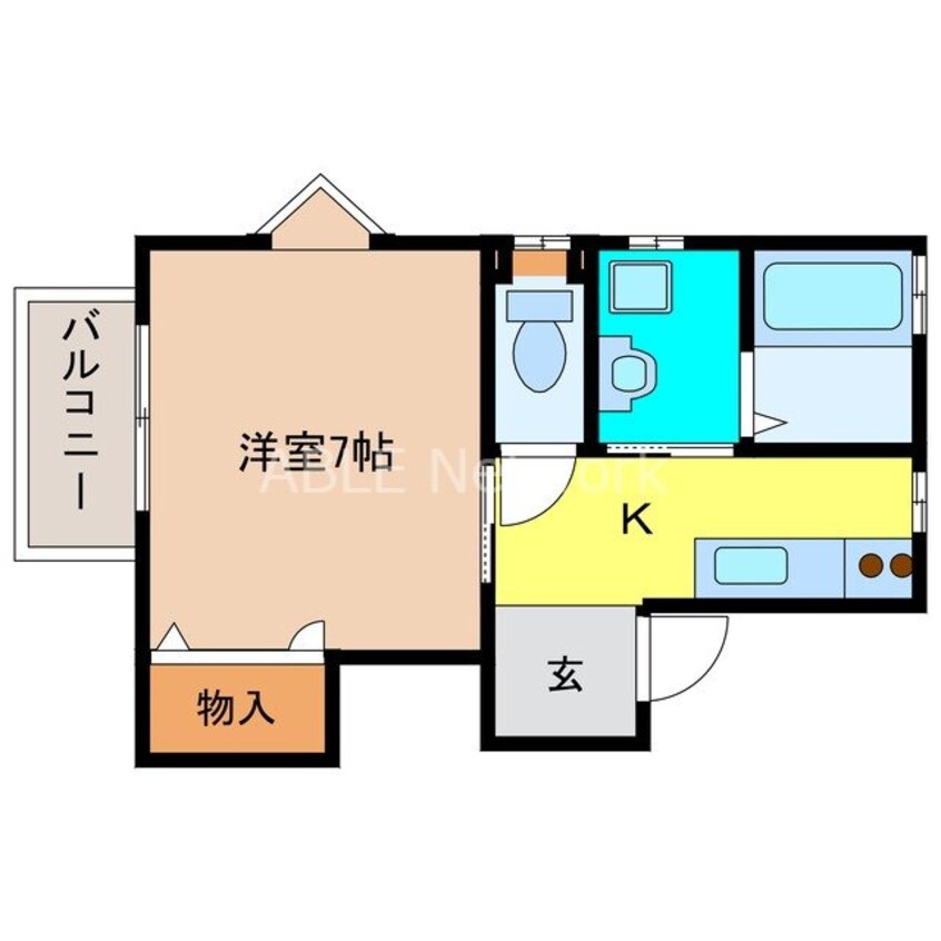 間取図 堤ハイツ