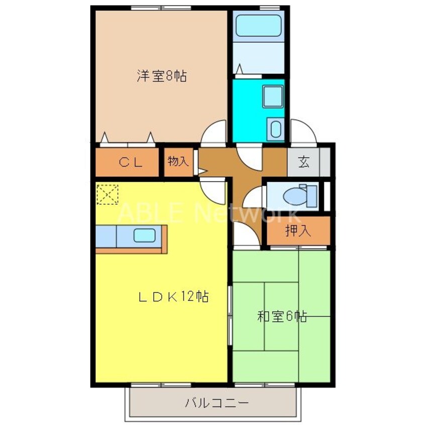 間取図 ボヌール・ソシア