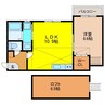 Fleur 1LDKの間取り