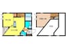 プレミアム萱方Ⅰ 1LDKの間取り