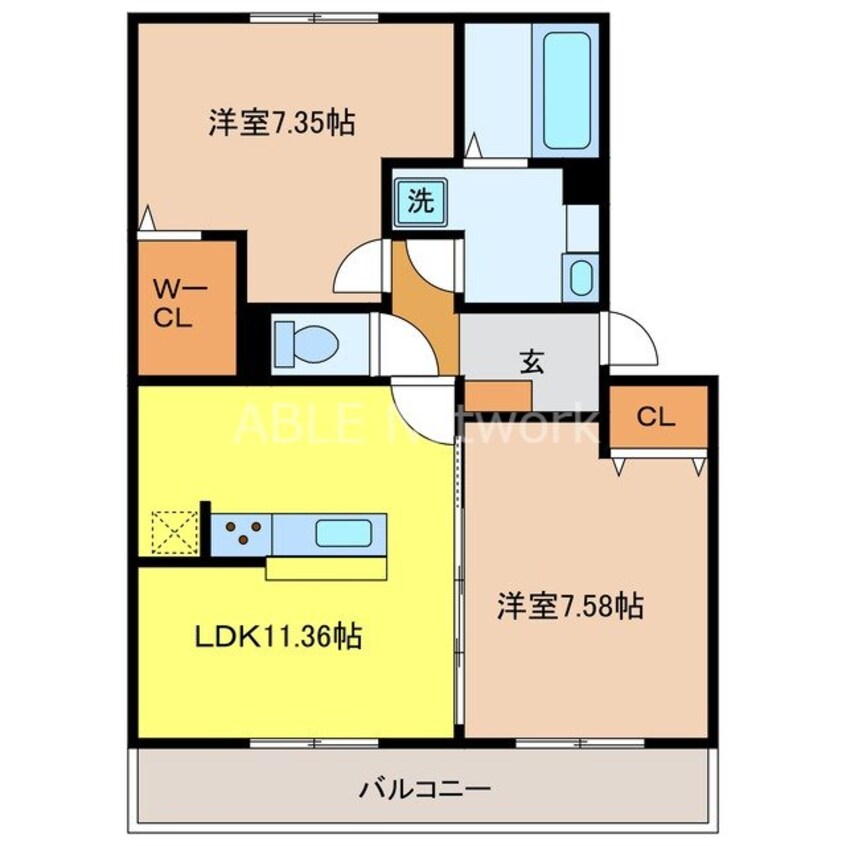 間取図 ミナージュ リラ