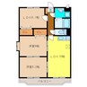 ラフィーヌプラザ水町Ⅲ 3LDKの間取り