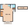 コーポピュア 1Rの間取り