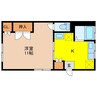 磯野荘 1Kの間取り