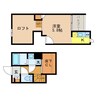 CB鳥栖ドエル 1Kの間取り