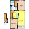 アイアムア　A 2LDKの間取り