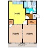 いなばビル 2DKの間取り