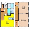 コンフォール基山 2DKの間取り