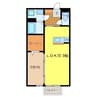 セイシェル・大山Ｃ棟 1LDKの間取り