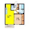 D-room古野 1LDKの間取り