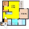 storia鳥栖 1LDKの間取り