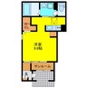 STELLA鳥栖 1Rの間取り