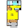 STELLA鳥栖 1Rの間取り