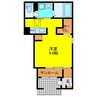 STELLA鳥栖 1Rの間取り