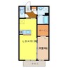 セイシェル・大山Ⅱ 1LDKの間取り