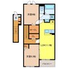トレスプエンテⅡ 2LDKの間取り