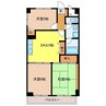 メモリー鳥栖 3DKの間取り