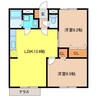 エトワールⅡ 2LDKの間取り