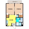 メゾンレフォール 2DKの間取り