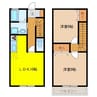 グロリアス鳥栖 2LDKの間取り