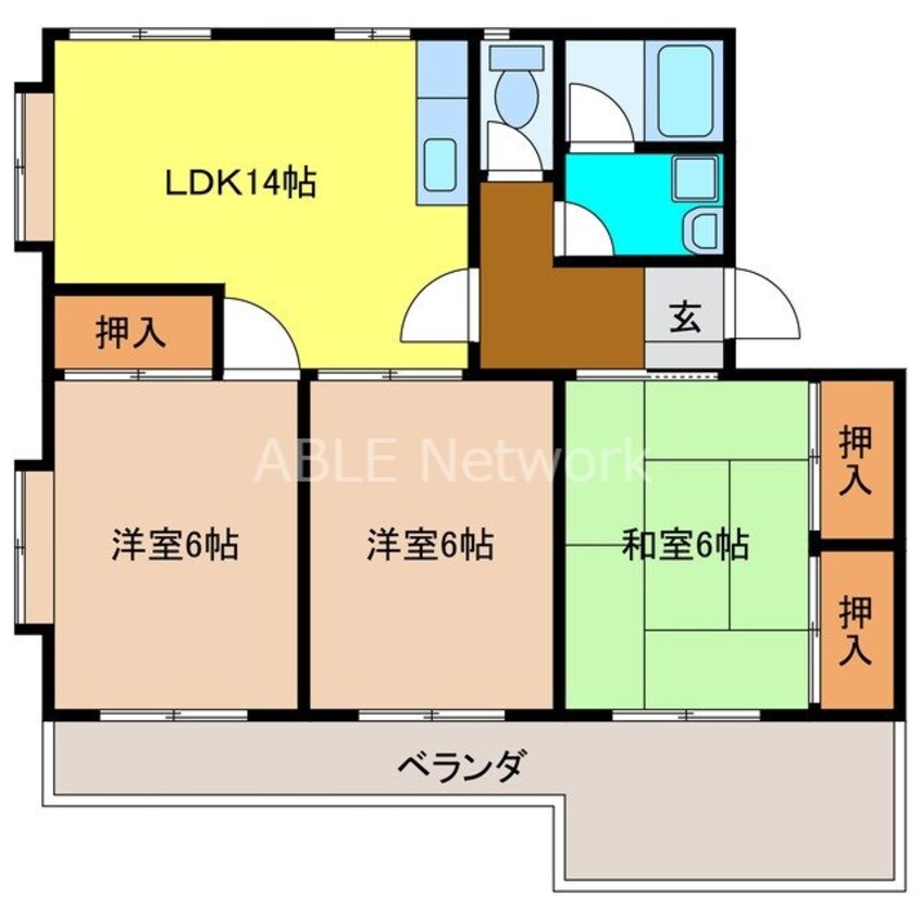 間取図 サンシャインビル