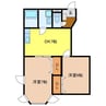 スターリースカイ 2DKの間取り