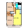 サニーコート中原 2LDKの間取り