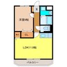 グレースヒルズ上峰 1LDKの間取り
