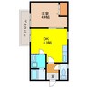 Airi Heights 1DKの間取り