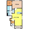 カバナトゥアンメゾン A棟 1LDKの間取り