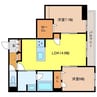 BEREO STAGE 新鳥栖 2LDKの間取り