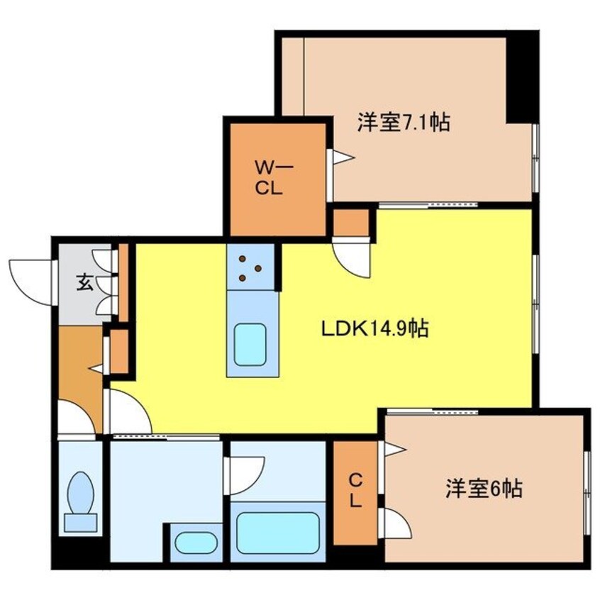 間取図 BEREO STAGE 新鳥栖