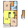 プリムラ五番館 2LDKの間取り