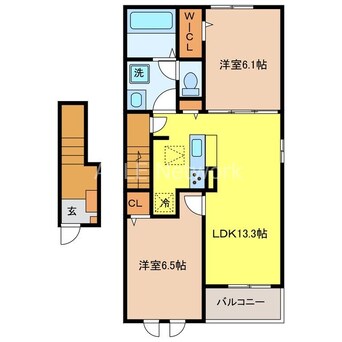 間取図 ジェルメメゾン　Ⅱ