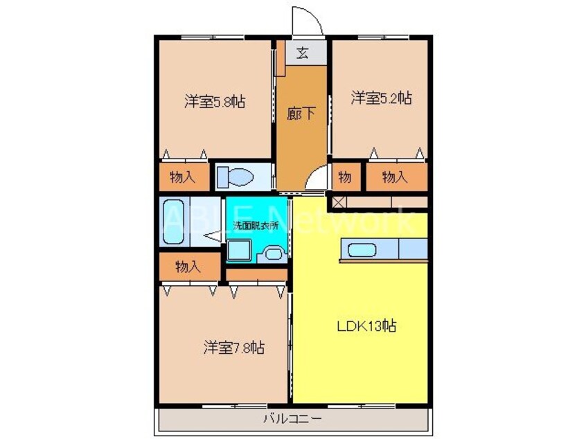 間取図 ティアラみねトマト館