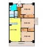 ティアラみね苺館 2LDKの間取り
