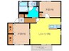 メゾン大石 B棟 2LDKの間取り