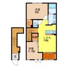 グレイシャス 2LDKの間取り
