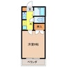 そよ風五番館 1Kの間取り