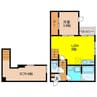 Clair Villa 1LDKの間取り