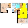 Clair Villa 1LDKの間取り