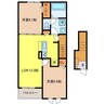 リーヴⅠ 2LDKの間取り