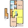 リーヴⅠ 2LDKの間取り