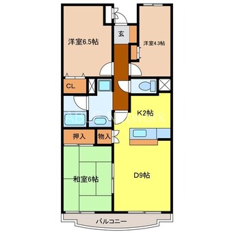 間取図 コンダクトレジデンス鳥栖