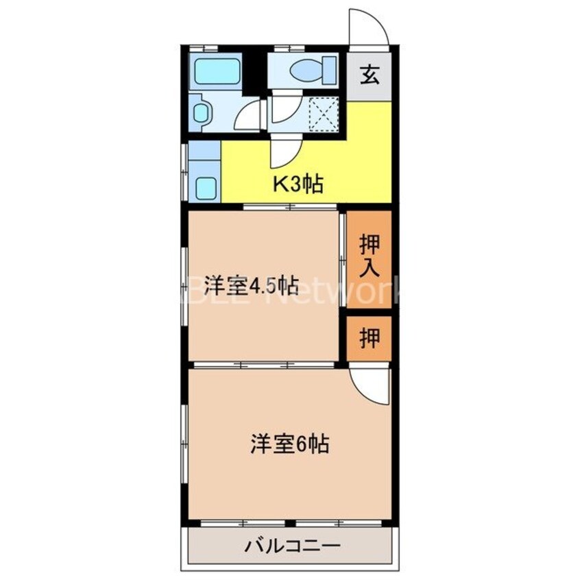 間取図 コーポ高田