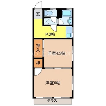 間取図 コーポ高田