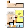アルヴィータ基山Ⅰ 1LDKの間取り
